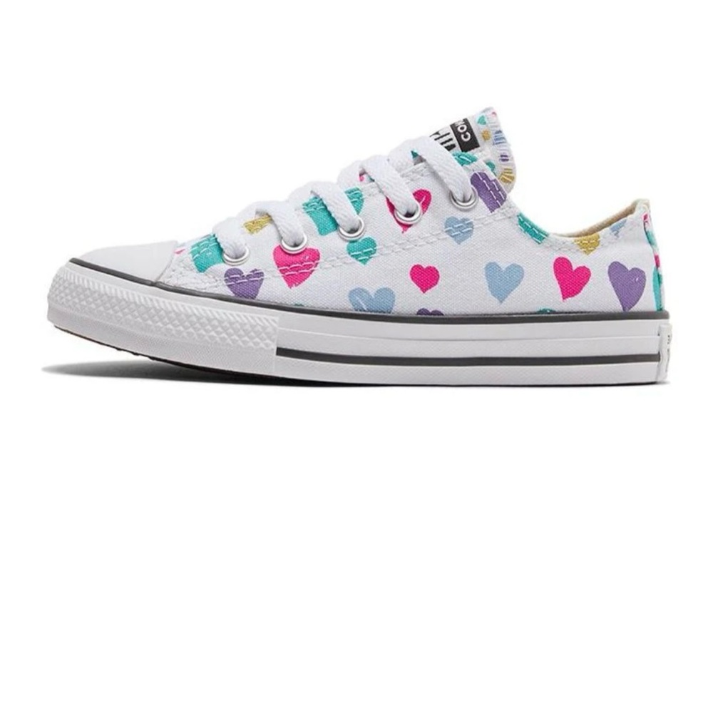 Converse Chuck Taylor All Star “White Purple” Size: 2